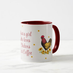 Just A Girl Who Likes Chickens & Chocolate Mug