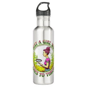 Just a Girl Who Likes to Throw Disc Golf Stainless Steel Water Bottle