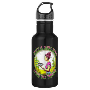 Just a Girl Who Likes to Throw Disc Golf Stainless Steel Water Bottle