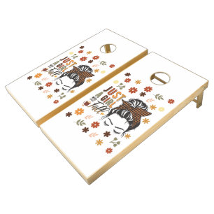 Just A Girl Who Love A Fall Cornhole Set