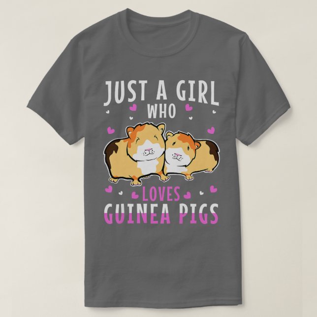 Just A Girl Who Love Guinea Pigs 812 T-Shirt (Design Front)