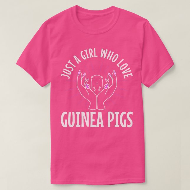 Just A Girl Who Love Guinea Pigs Premium 3453  T-Shirt (Design Front)