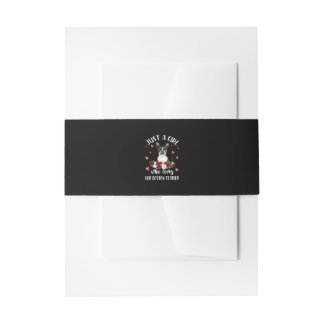 Just A Girl Who Love Her Boston Terrier Dog Lover Invitation Belly Band