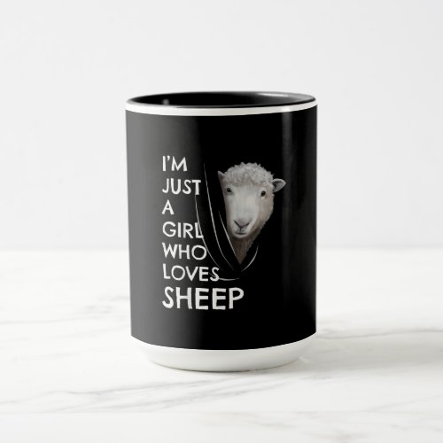 Just A Girl Who Love sheep  Sheep Fans gift Mug