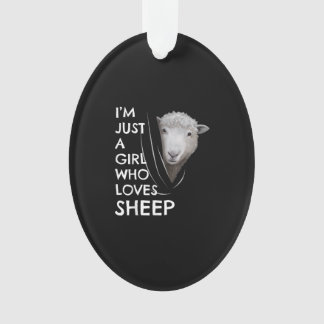 Just A Girl Who Love sheep | Sheep Fans gift Ornament