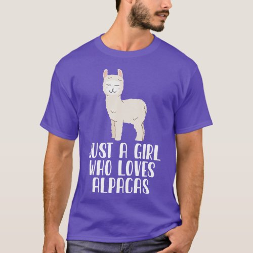 Just A Girl Who Loves Alpacas T_Shirt