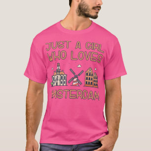 Just A Girl Who Loves Amsterdam T-Shirt
