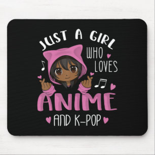 Just a girl who loves Anime and K-Pop African Amer Mouse Pad