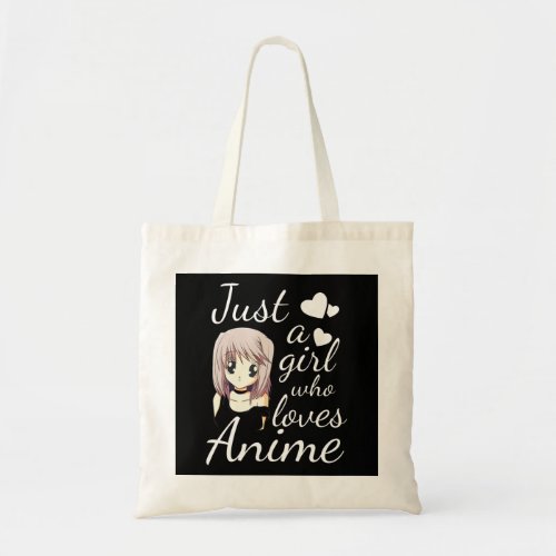 just a girl who loves anime cute cosplay out tote bag