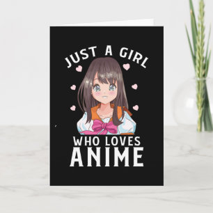 Just A Girl Who Loves Anime Manga Japanese Gift Card