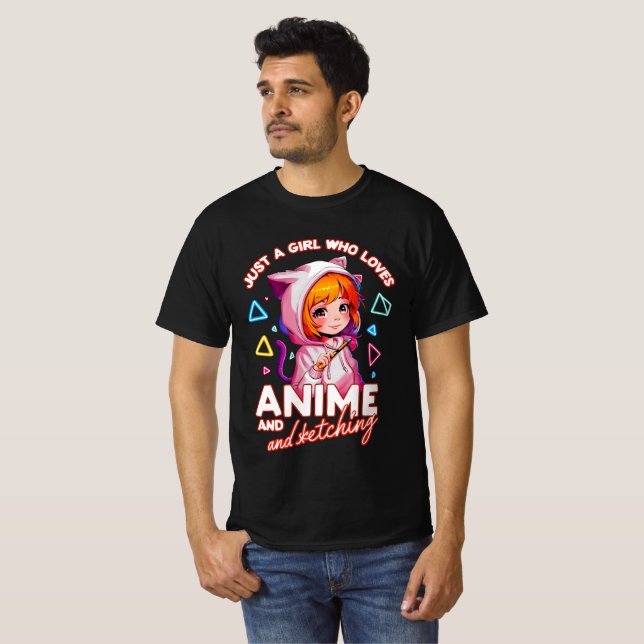 Just a Girl Who Loves Anime | T-shirt (Front Full)
