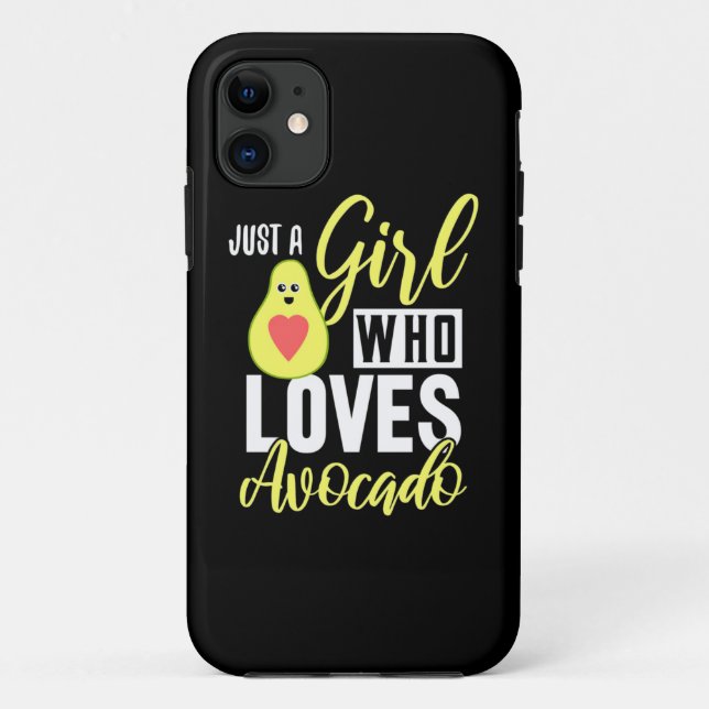 Just A Girl Who Loves Avocado Case-Mate iPhone Case (Back)