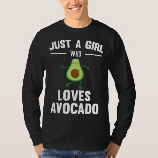 Just A Girl Who Loves Avocado Cute T-Shirt