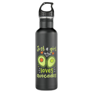 Just A Girl Who Loves Avocados Stainless Steel Water Bottle