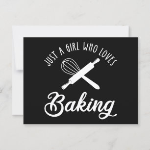 Just A Girl Who Loves Baking Postcard