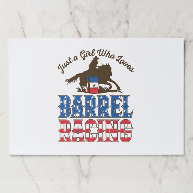 Just a Girl Who Loves Barrel Racing Paper Pad (Front)