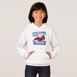 just a girl who loves baseball hoodie