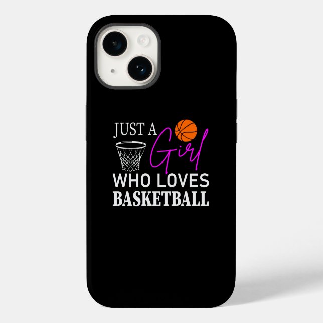 Just a Girl Who Loves Basketbal Case-Mate iPhone Case (Back)