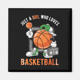 Just A Girl Who Loves Basketball 1 Magnet