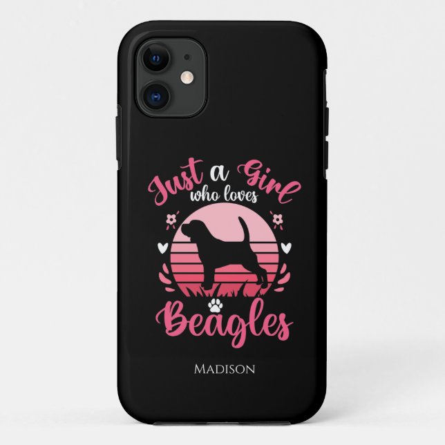 Just a Girl Who Loves Beagles  Case-Mate iPhone Case (Back)