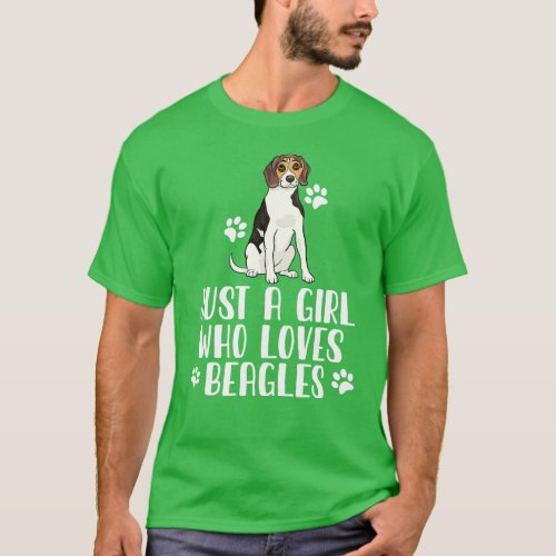 Just A Girl Who Loves Beagles T_Shirt