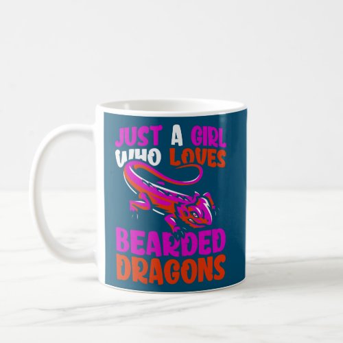 Just A Girl Who Loves Bearded Dragons Bearded Coffee Mug