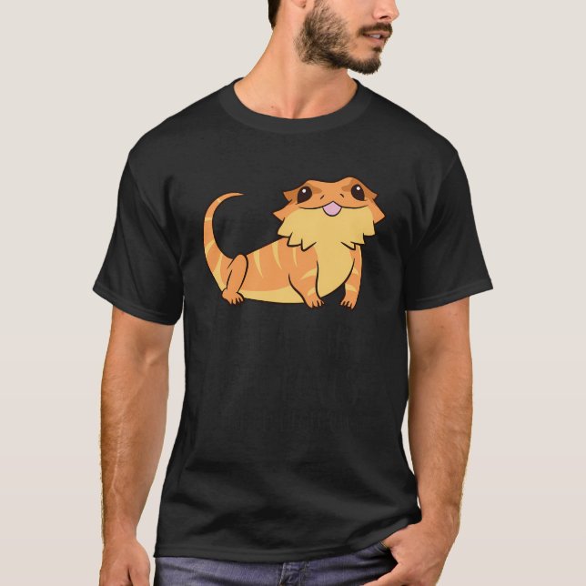 Just A Girl Who Loves Bearded Dragons Lizard Repti T-Shirt (Front)