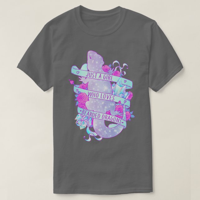 Just a Girl Who Loves Bearded Dragons T-Shirt (Design Front)