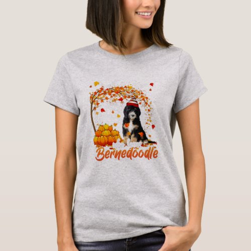 Just A Girl Who Loves Bernedoodle Dog T_Shirt