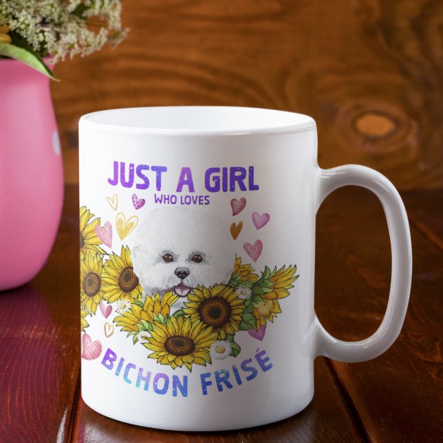 Just A Girl Who Loves Bichon Frisé Dog Breed Coffee Mug (Creator Uploaded)