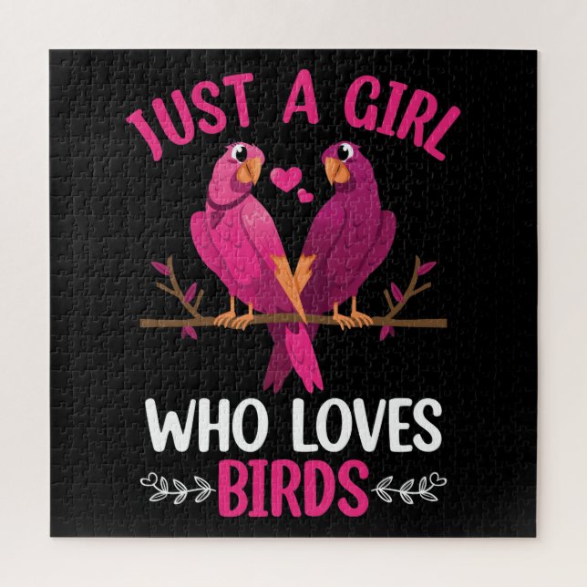 Just A Girl Who Loves Birds    Jigsaw Puzzle (Vertical)