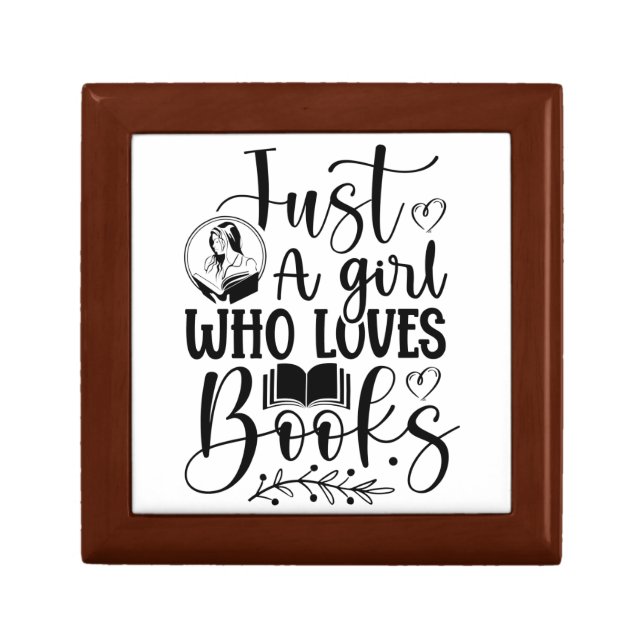 Just a girl who loves books gift box (Front)