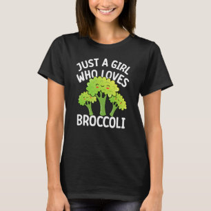 Just a girl who loves Broccoli - cool Vegan Vegeta T-Shirt