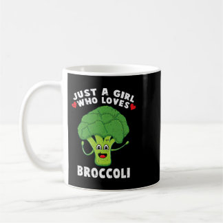 Just A Girl Who Loves Broccoli Vintage Coffee Mug