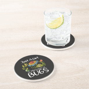 Just a Girl who Loves Bugs Coaster