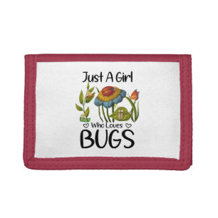 Just a girl who loves bugs trifold wallet
