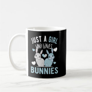 Just a girl who loves bunnies Bunny Mom Pullover Coffee Mug