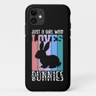 Just a Girl who loves Bunnies Easter Bunny Cute iPhone 11 Case