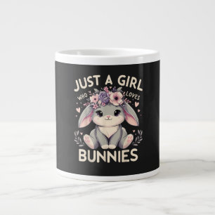 Just A Girl Who Loves Bunnies Giant Coffee Mug