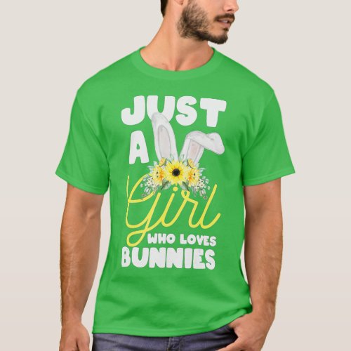 Just A Girl Who Loves Bunnies _ Rabbit Lover Zooke T_Shirt