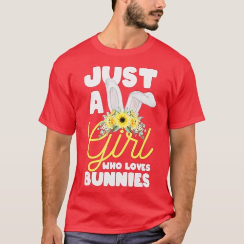 Just A Girl Who Loves Bunnies _ Rabbit Lover Zooke T_Shirt