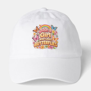 Just a Girl Who Loves Butterflies – Cute Floral  Hat