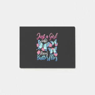 Just A Girl Who Loves Butterflies Post-it Notes