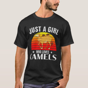 Just A Girl Who Loves Camelids Camelid Funny Women T-Shirt