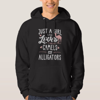 Just A Girl Who Loves Camels And Alligators  Women Hoodie
