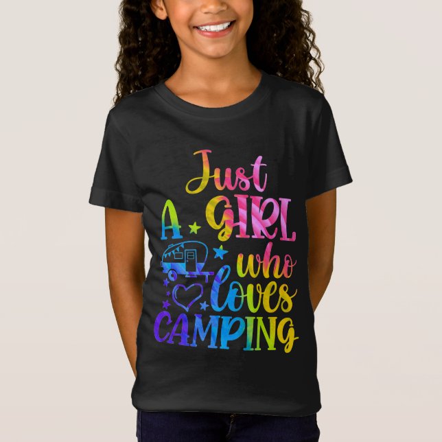 Just A Girl Who Loves Camping  T-Shirt (Front)