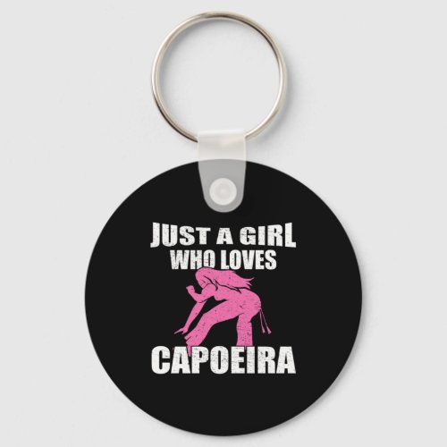 Just a Girl Who Loves Capoeira Martial Arts Gift Keychain