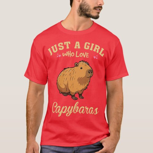 Just A Girl Who Loves Capybara Chic Tee Triumph fo