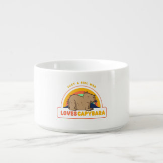 Just a Girl Who Loves Capybaras Bowl