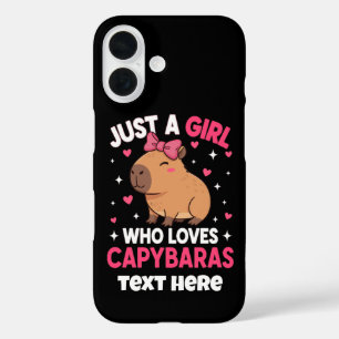 Just a Girl Who Loves Capybaras iPhone 16 Case